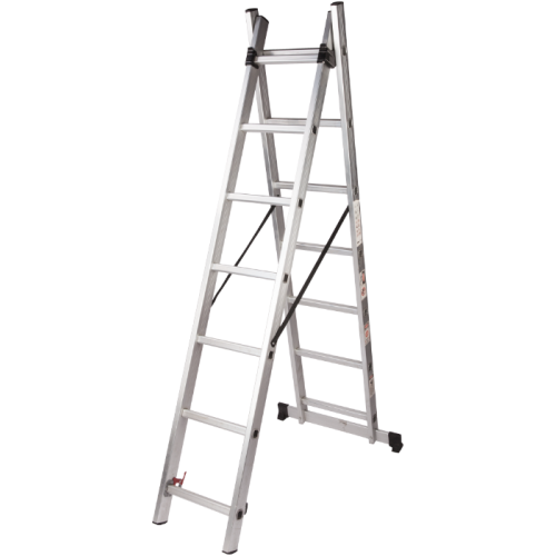 Scara din Aluminiu ETS / Numar trepte: 11; Tronsoane: 2; Inaltime utila: 516; Inaltime totala: 530 Scara din Aluminiu ETS / Numar trepte: 11; Tronsoane: 2; Inaltime utila: 516; Inaltime totala: 530