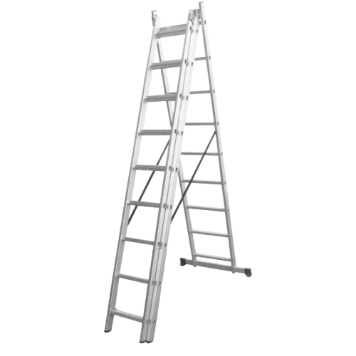 Scara din Aluminiu ETS / Numar trepte: 11; Tronsoane: 3; Inaltime utila: 716; Inaltime totala: 730 Scara din Aluminiu ETS / Numar trepte: 11; Tronsoane: 3; Inaltime utila: 716; Inaltime totala: 730