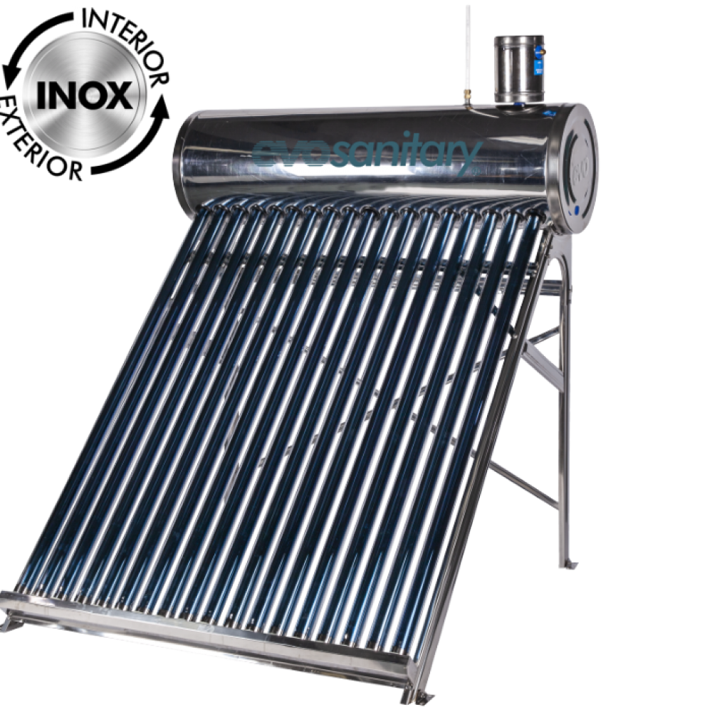 Sistem Panou Solar cu Tuburi Vidate 1024-58 INOX , Vtl: 135; Vrl: 100; Tbuc: 12; Dmm: 58; Lmm: 1800