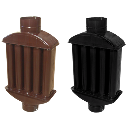 Recuperator Caldura Emailat , Dmm: 130; C: negru mat Recuperator Caldura Emailat , Dmm: 130; C: negru mat