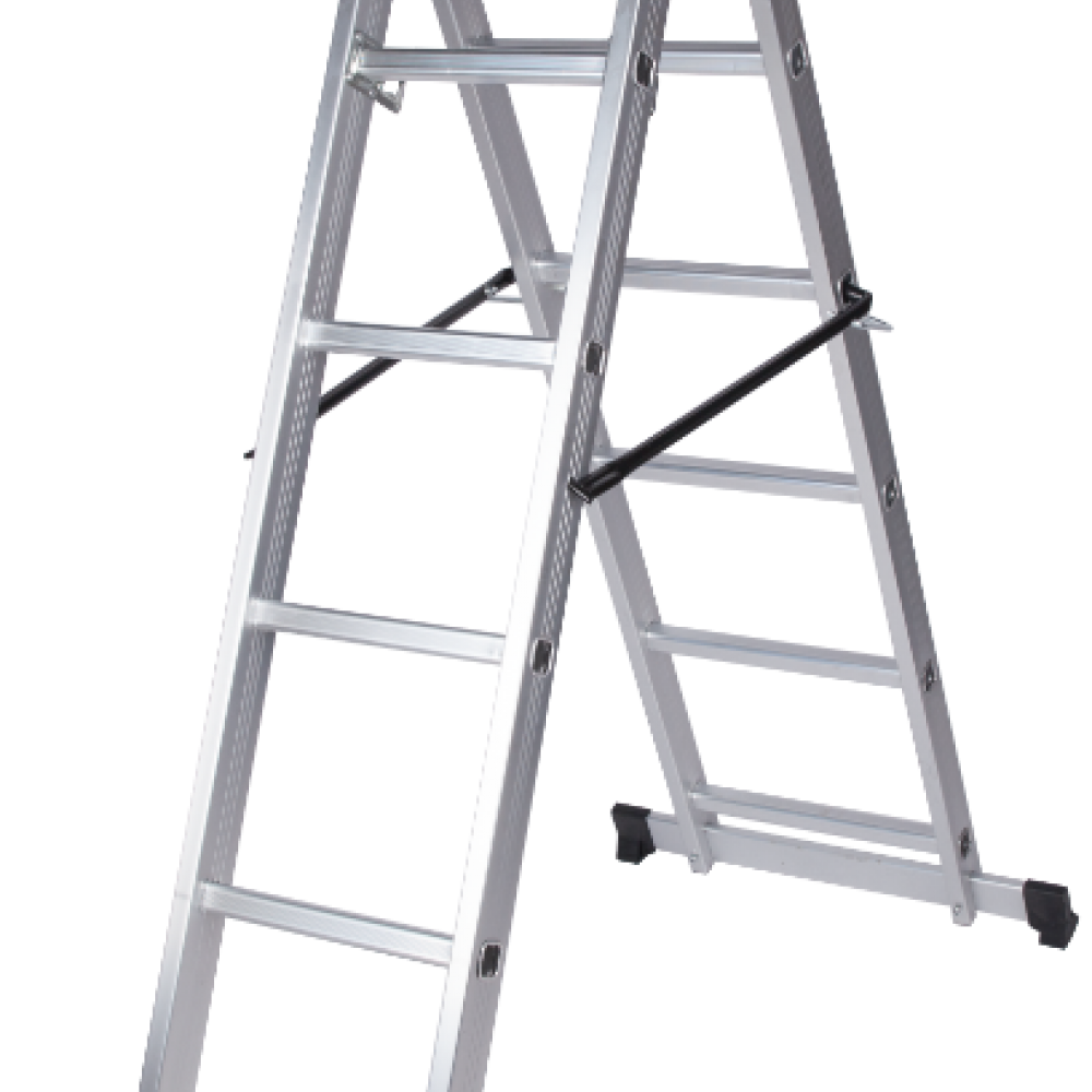 Scara din Aluminiu Tip Schela /Inaltime deschisa 190; Inaltime rezemata: 330 Scara din Aluminiu Tip Schela /Inaltime deschisa 190; Inaltime rezemata: 330
