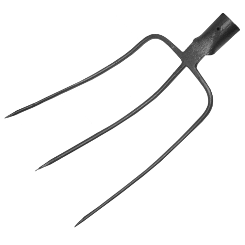 FURCA FORJATA GRI CARBON 3 DINTI