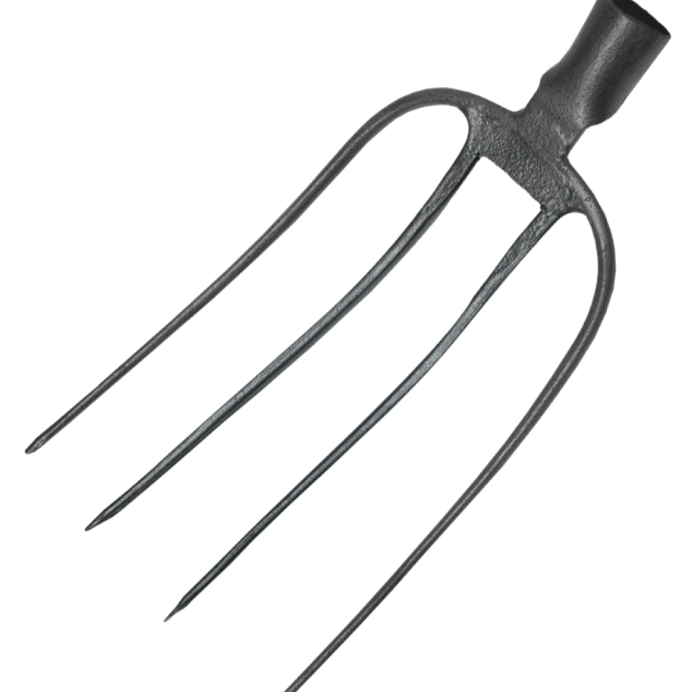 FURCA FORJATA GRI CARBON 4 DINTI