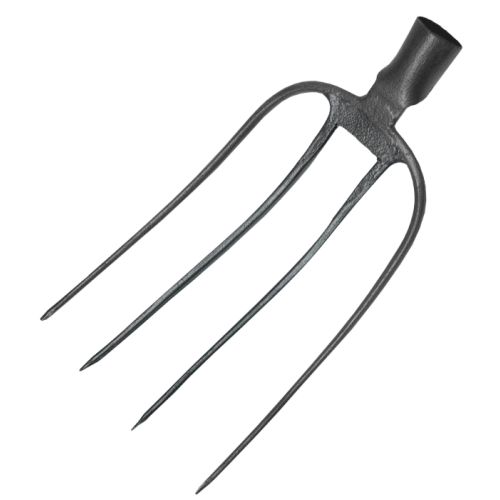 FURCA FORJATA GRI CARBON 4 DINTI