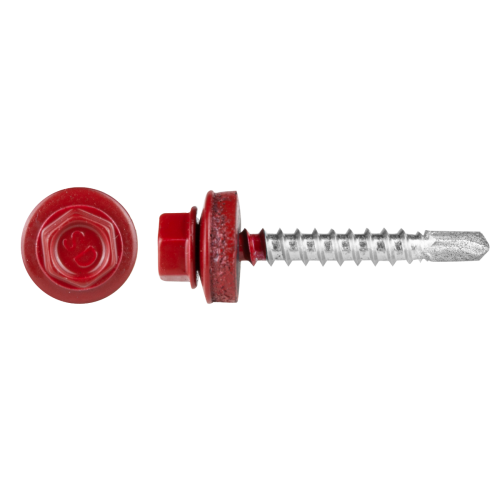 SURUB AUTOFORANT ROSU CU VARF NORMAL FILET PENTRU METAL SI SAIBA EPDM P L: 35