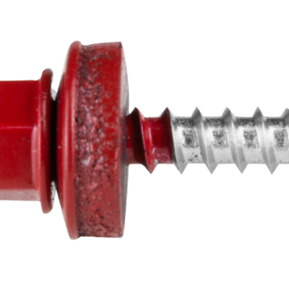 SURUB AUTOFORANT ROSU CU VARF REDUS FILET PENTRU LEMN SI SAIBA EPDM CN L: 35