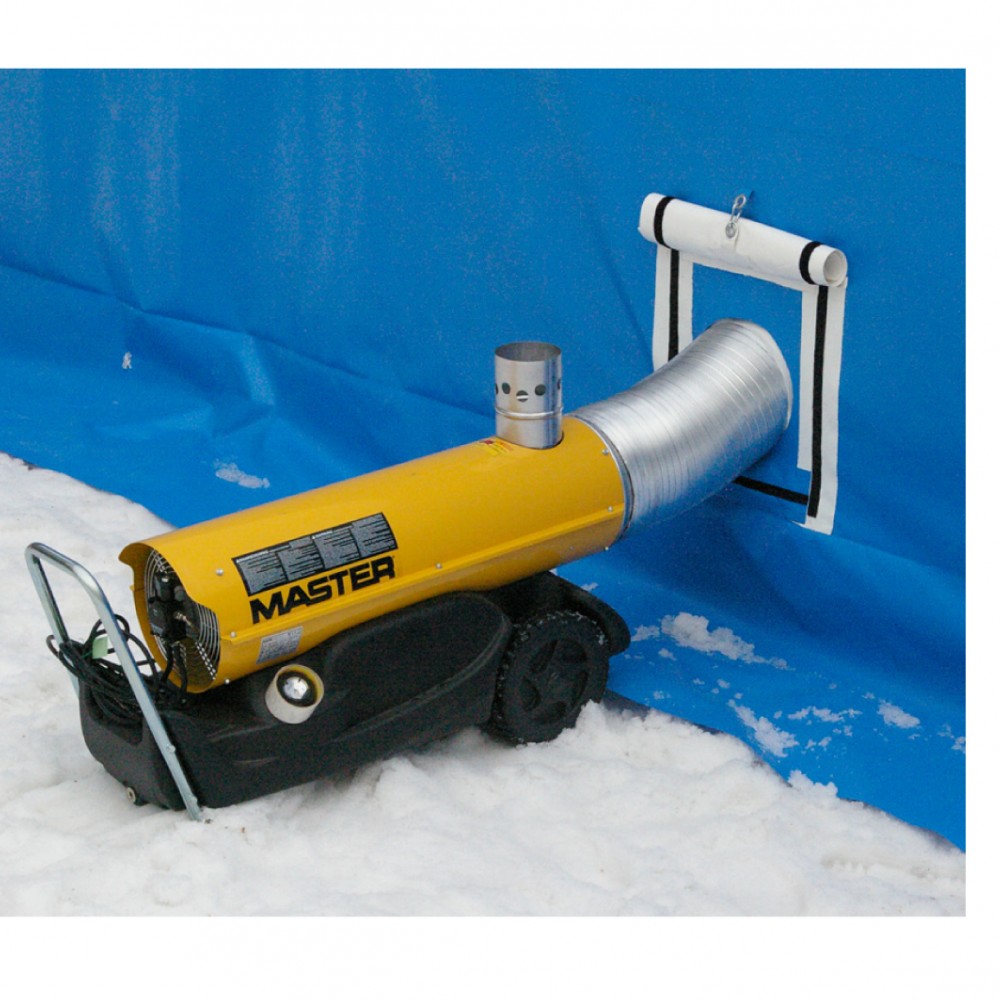 Incalzitor profesional cu motorina MASTER BV170E cu ardere indirecta, cos de fum, 47kW