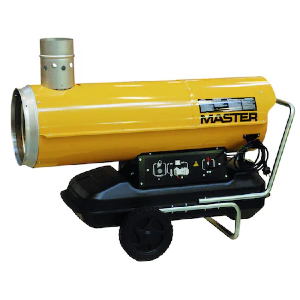 Incalzitor profesional cu motorina MASTER BV170E cu ardere indirecta, cos de fum, 47kW