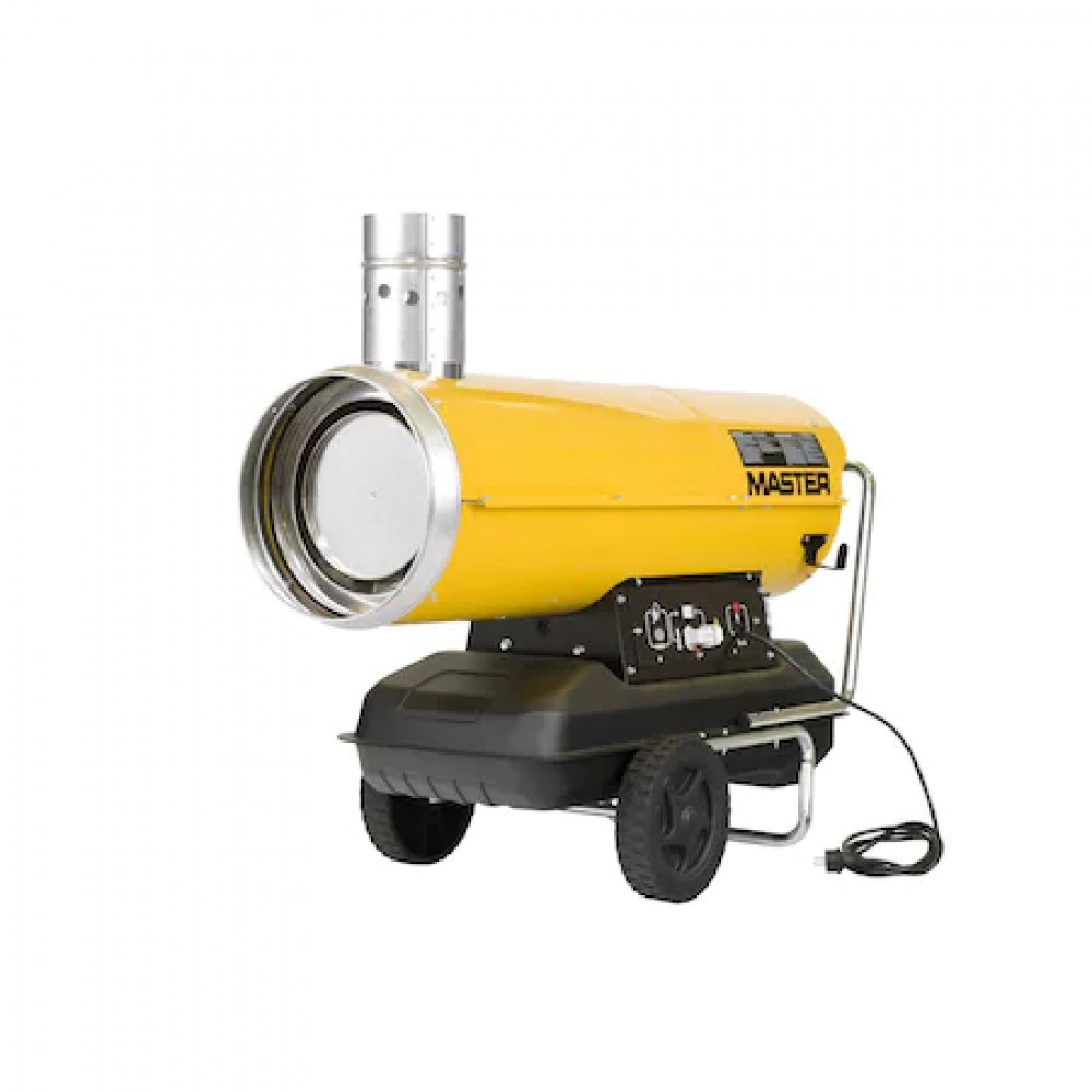 Incalzitor profesional cu motorina MASTER BV170E cu ardere indirecta, cos de fum, 47kW