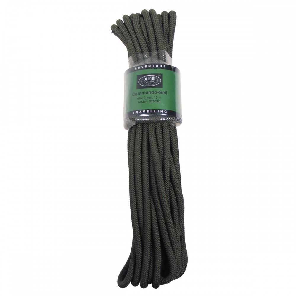 Sfoara diametru 9 mm, lungime 15 metri, olive Sfoara diametru 9 mm, lungime 15 metri, olive