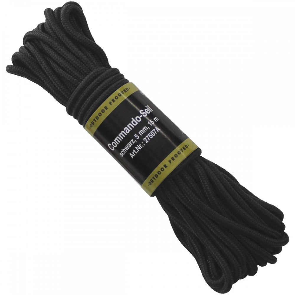 Sfoara diametru 5 mm, lungime 15 metri, culoare neagra Sfoara diametru 5 mm, lungime 15 metri, culoare neagra