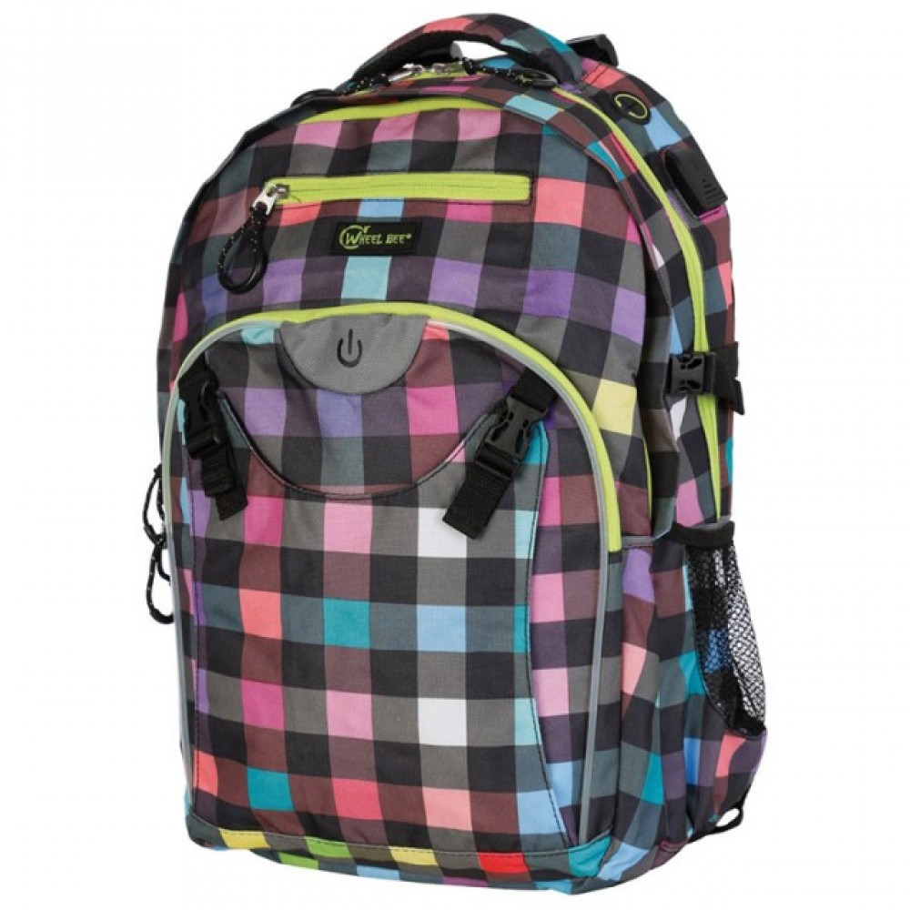 Rucsac Wheel Bee Generation Z multicolor cu LED - 950021