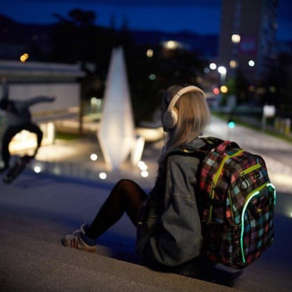 Rucsac Wheel Bee Generation Z multicolor cu LED - 950021