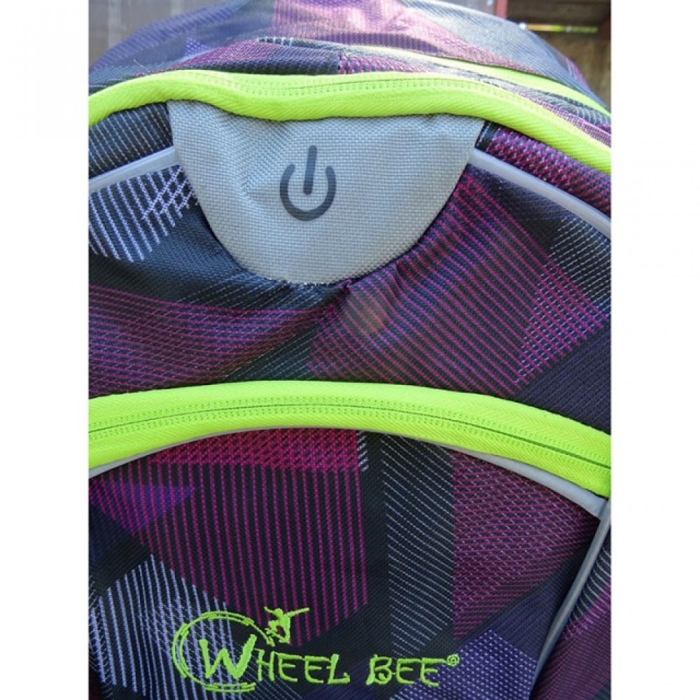 Rucsac Wheel Bee Night Vision mov cu LED - 950004 Rucsac Wheel Bee Night Vision mov cu LED - 950004