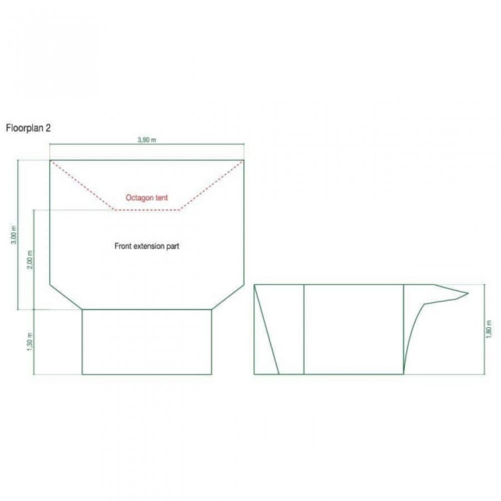 Extensie cort Coleman Octagon gri - 2176829