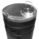 Butoi din inox 108L cu capac si canea Butoi din inox 108L cu capac si canea