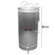 Butoi INOX 102 L cu capac flotant si canea Butoi INOX 102 L cu capac flotant si canea
