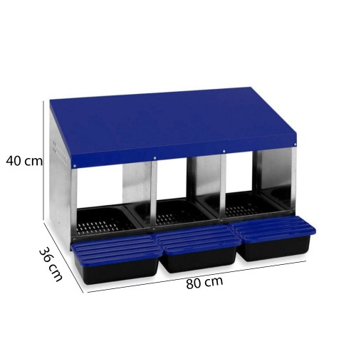 Cuibar pentru gaini cu 3 compartimente Cuibar pentru gaini cu 3 compartimente