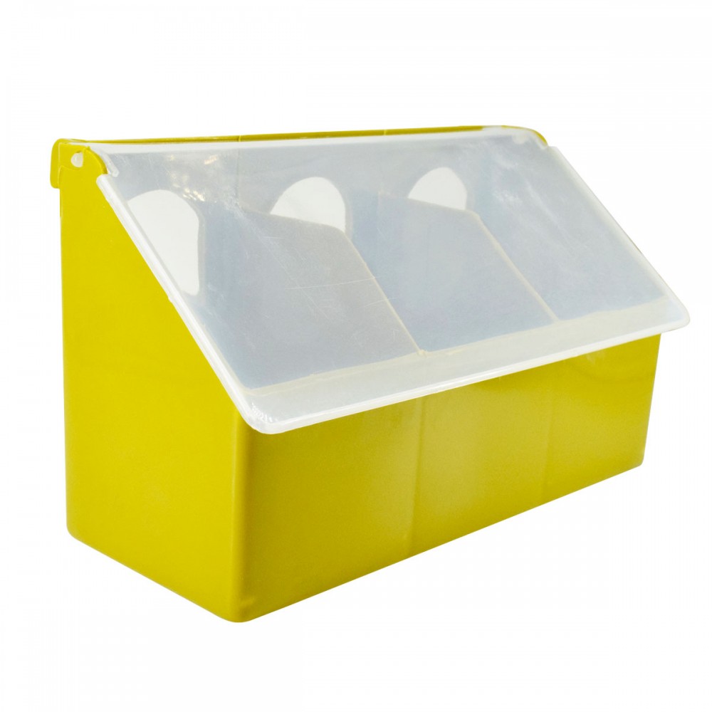 Hranitoare pentru porumbei cu 3 compartimente (set 10 buc)