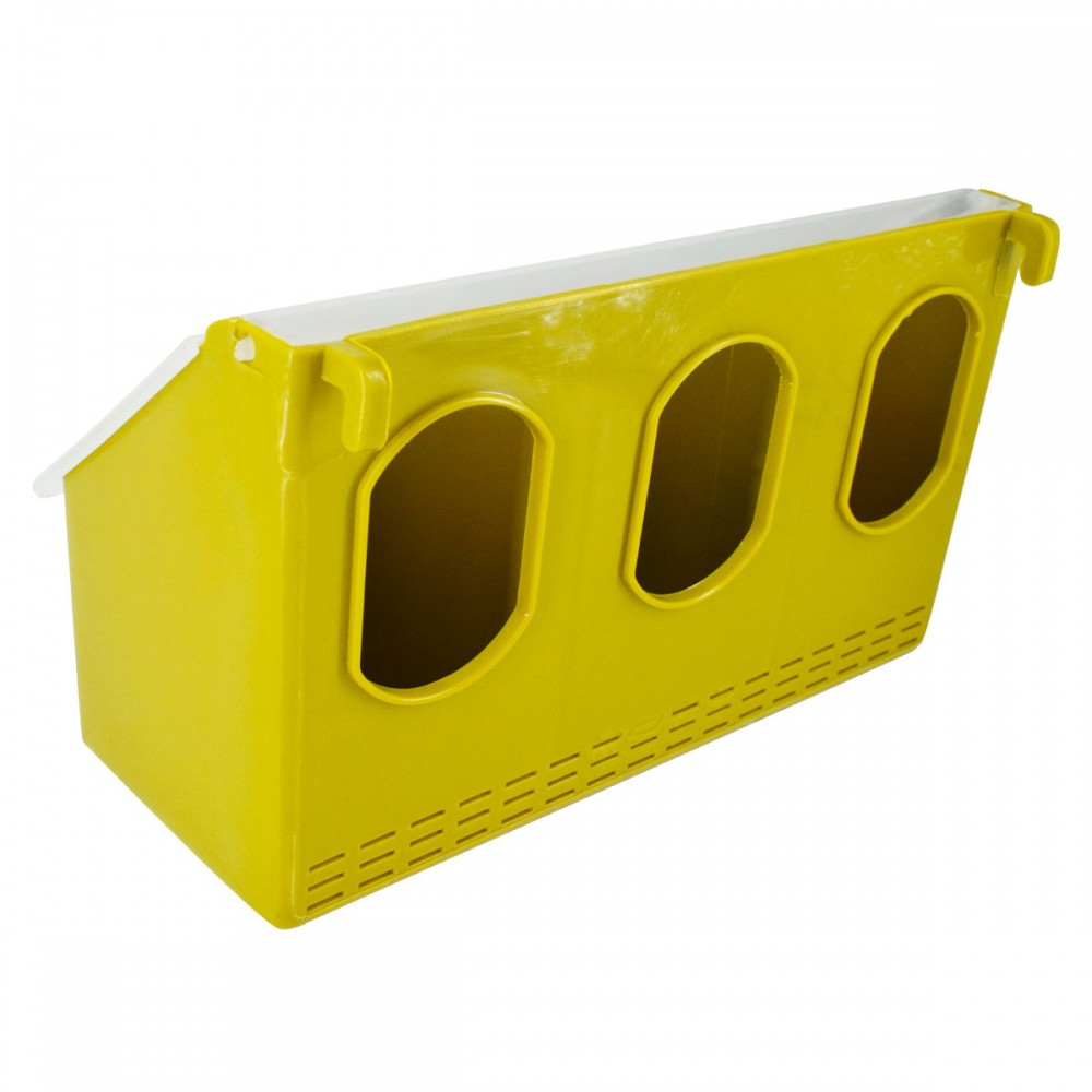 Hranitoare pentru porumbei cu 3 compartimente (set 10 buc)