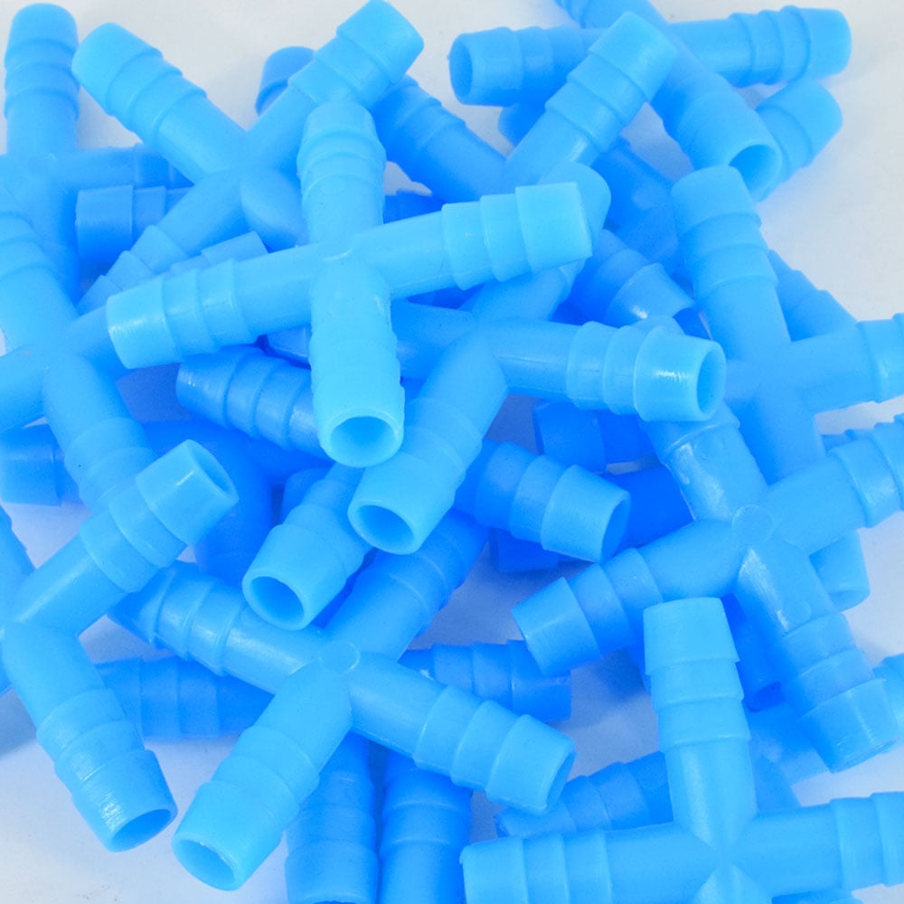 Imbinare furtun in cruce 4 8 mm (set 10 buc)