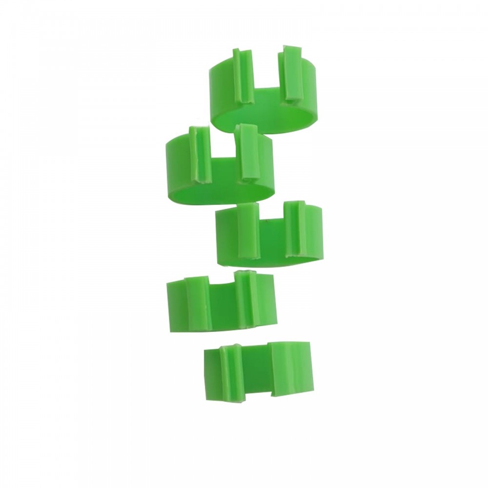 Inele (verzi) de picioare pentru pasari 16mm (set 100 bucati)