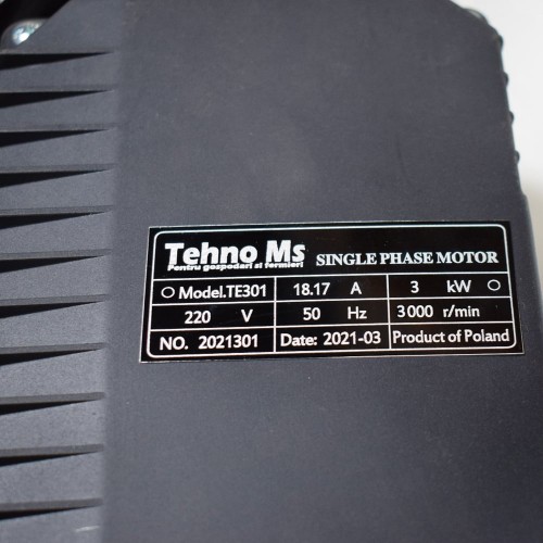 Motor TEHNOMS 3 kW, 50 Hz, 3000 RPM