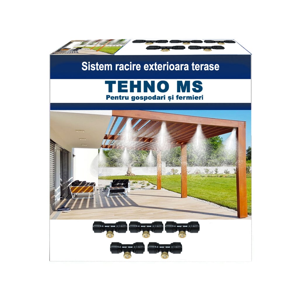 Sistem 5 duze intermediare + 5 conectori T pentru sistemul de racire terasa