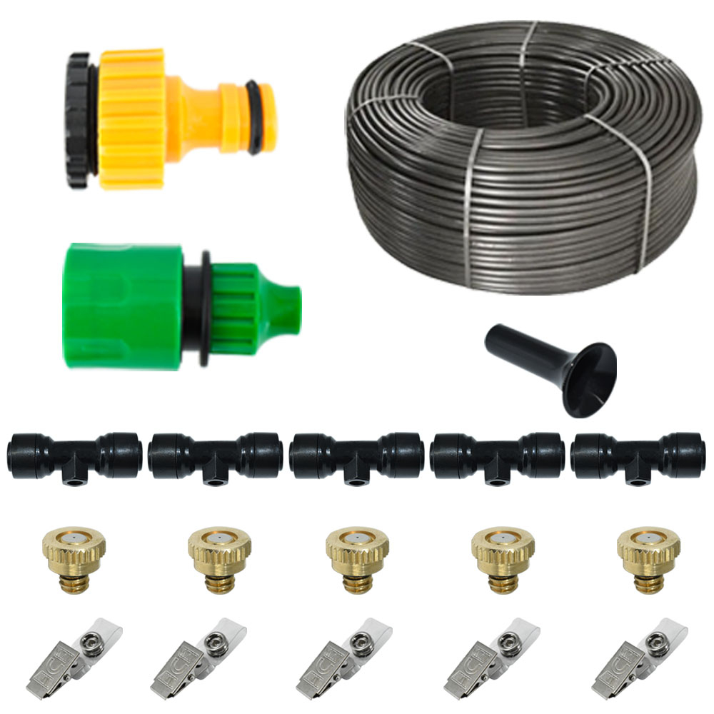 Sistem racire exterioara terase, 7m, 5 duze, 5 clipsuri