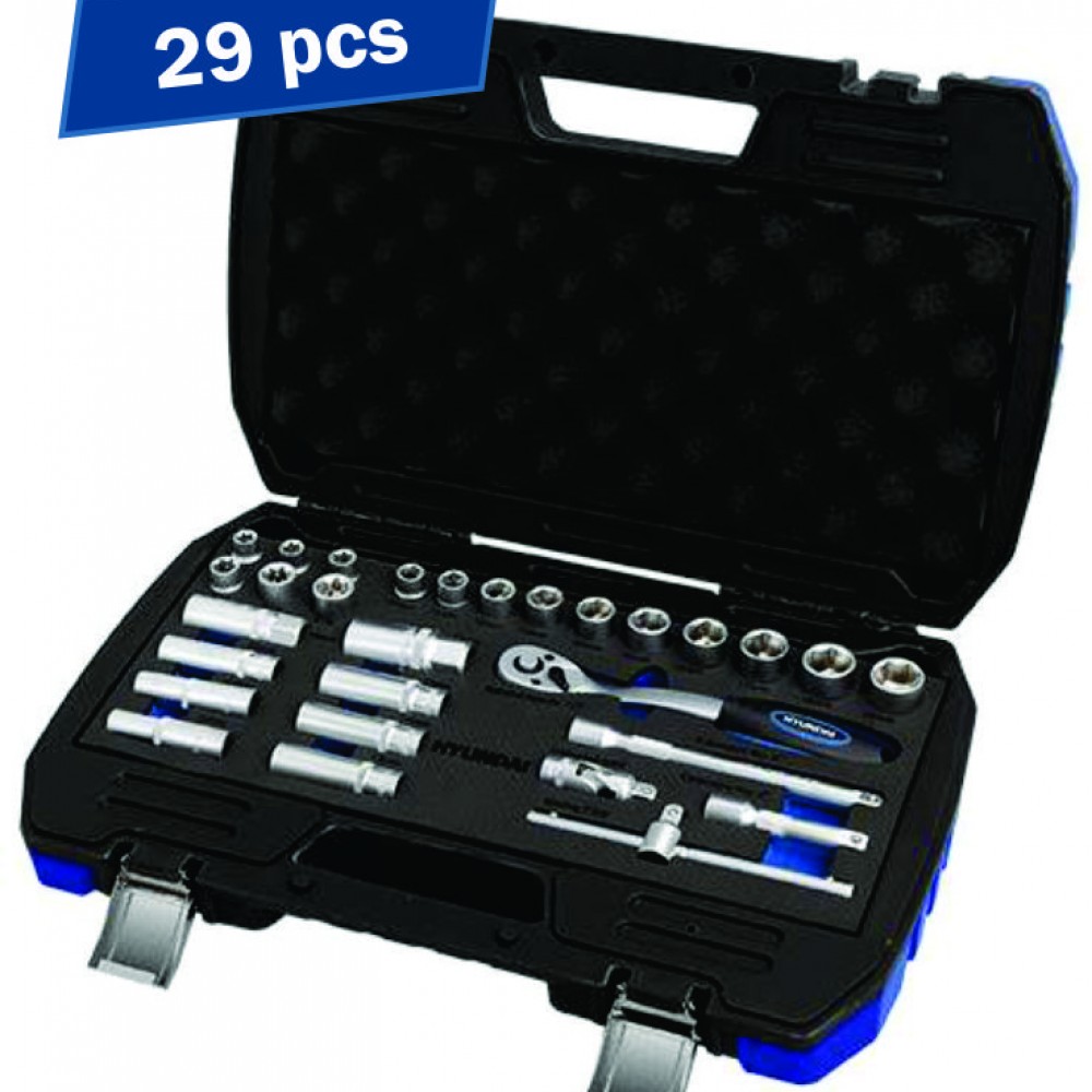 Set 29 chei tubulare 3/8 HYUNDAI HY-59652 Set 29 chei tubulare 3/8 HYUNDAI HY-59652