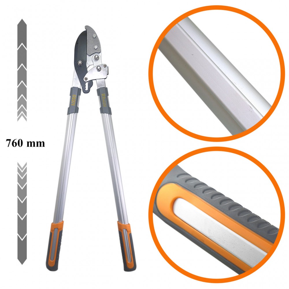 Foarfeca crengi, tip nicovala, teflon, otel japonez SK5, 76 cm, Richmann Exclusive