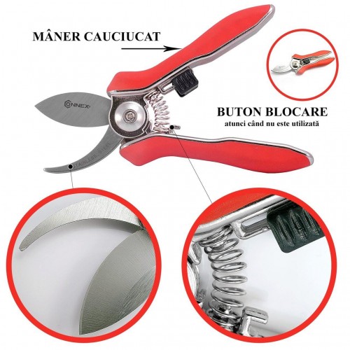 Foarfeca taiat flori, tip bypass, profesionala, 15 cm Foarfeca taiat flori, tip bypass, profesionala, 15 cm