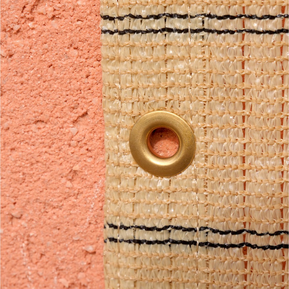 Paravan pentru balcon, terasa, gard, bej, 185 g/m2, UV, 5x1 m