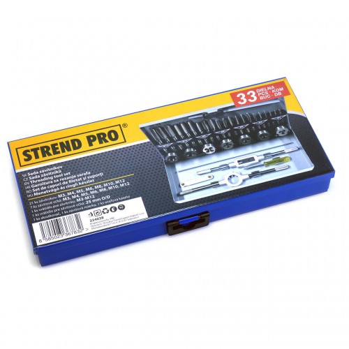 Tarozi si filiere, set 33 piese, M3-M12 Tarozi si filiere, set 33 piese, M3-M12