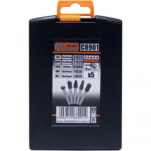 Freze pentru metal, set 5 piese Freze pentru metal, set 5 piese