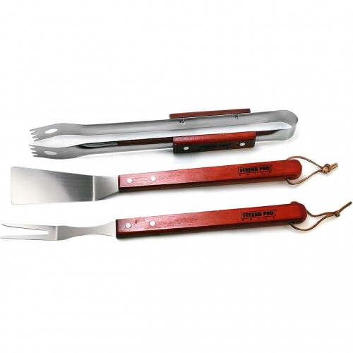 Ustensile pentru barbecue, grill, gratar, inox, maner lemn, set 3 buc Ustensile pentru barbecue, grill, gratar, inox, maner lemn, set 3 buc