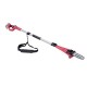 Drujba electrica pentru crengi cu maner telescopic, 20 V Li-Ion, cu acumulator 4 Ah, incarcator, Worcraft