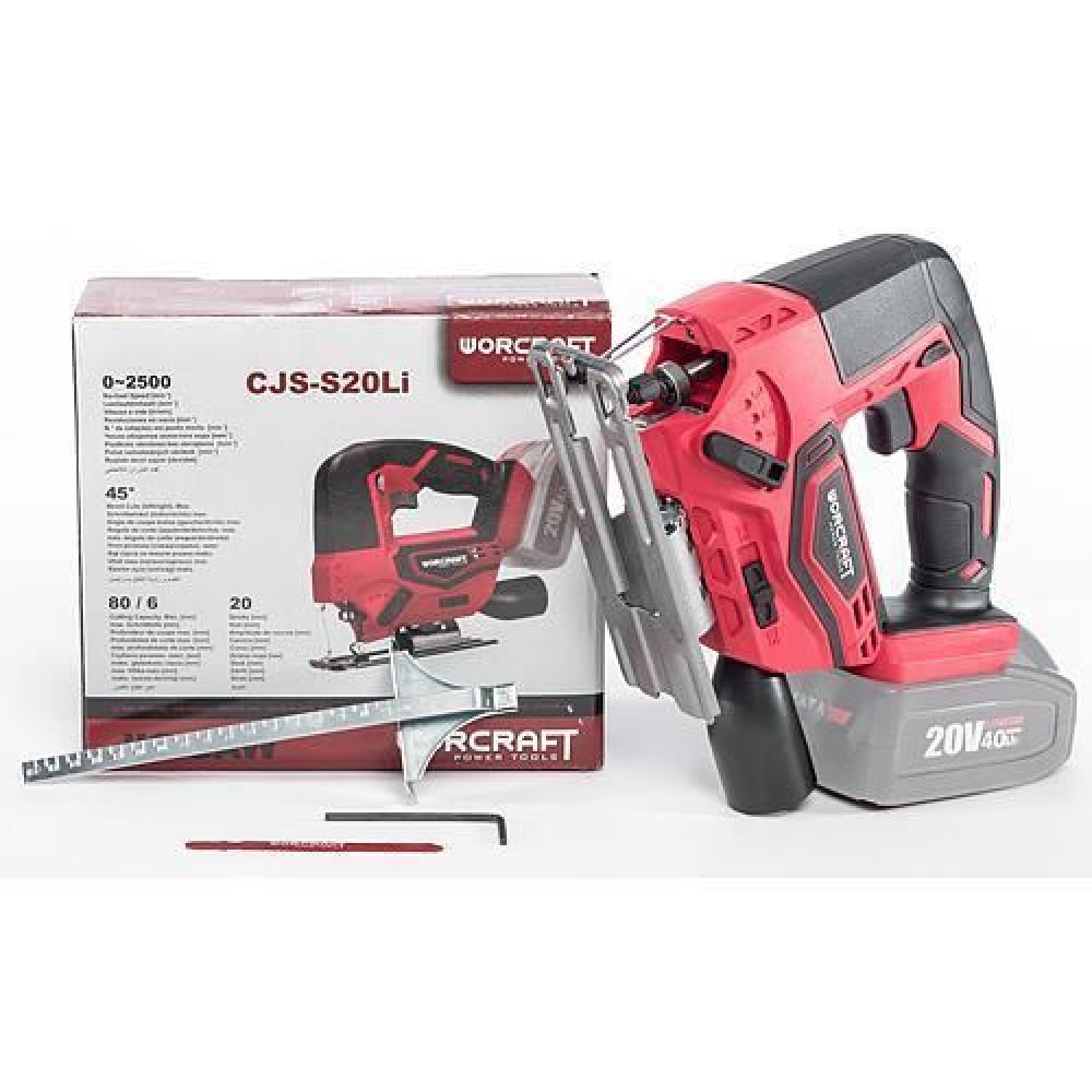 Fierastrau pendular, 20V Li-ion (acumulator neinclus), 3 trepte, Worcraft