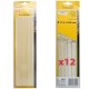 Baton silicon pentru pistol lipit, transparent, 12 buc, 11x250 mm