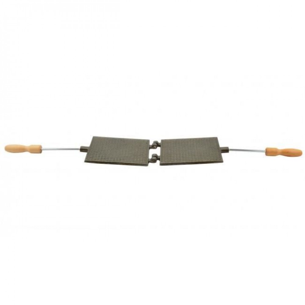Prajitor wafe/saratele, fonta, cu maner, 16.3x13 cm, Perfect Home