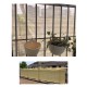 Paravan pentru balcon, terasa, gard, bej, 185 g/m2, UV, 5x1 m