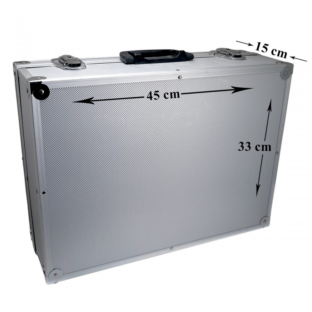 Geanta din aluminiu, cutie pentru scule 45x33x15cm