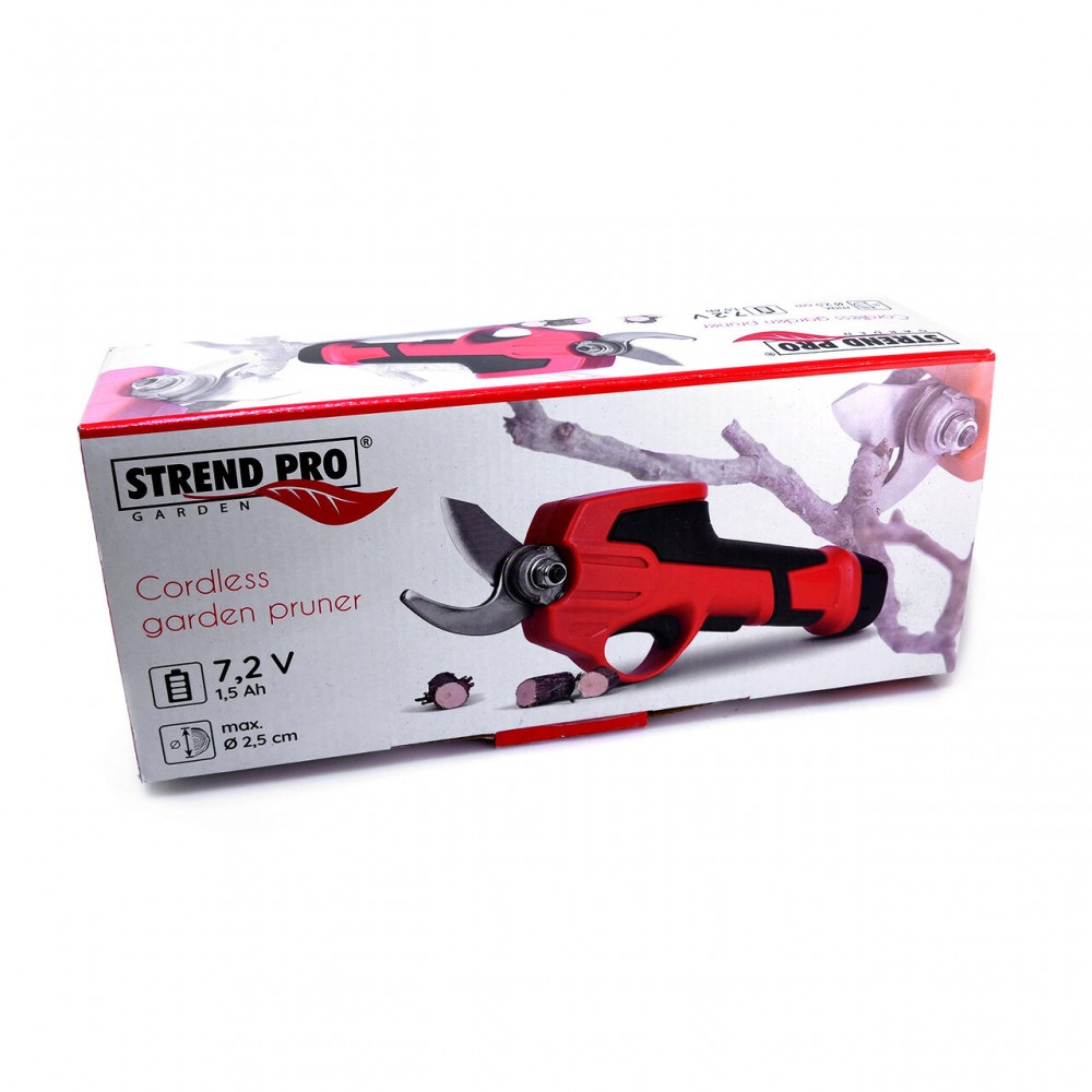 Foarfeca electrica de gradina, cu acumulator, 1.5 Ah, 7.2 V, Strend Pro