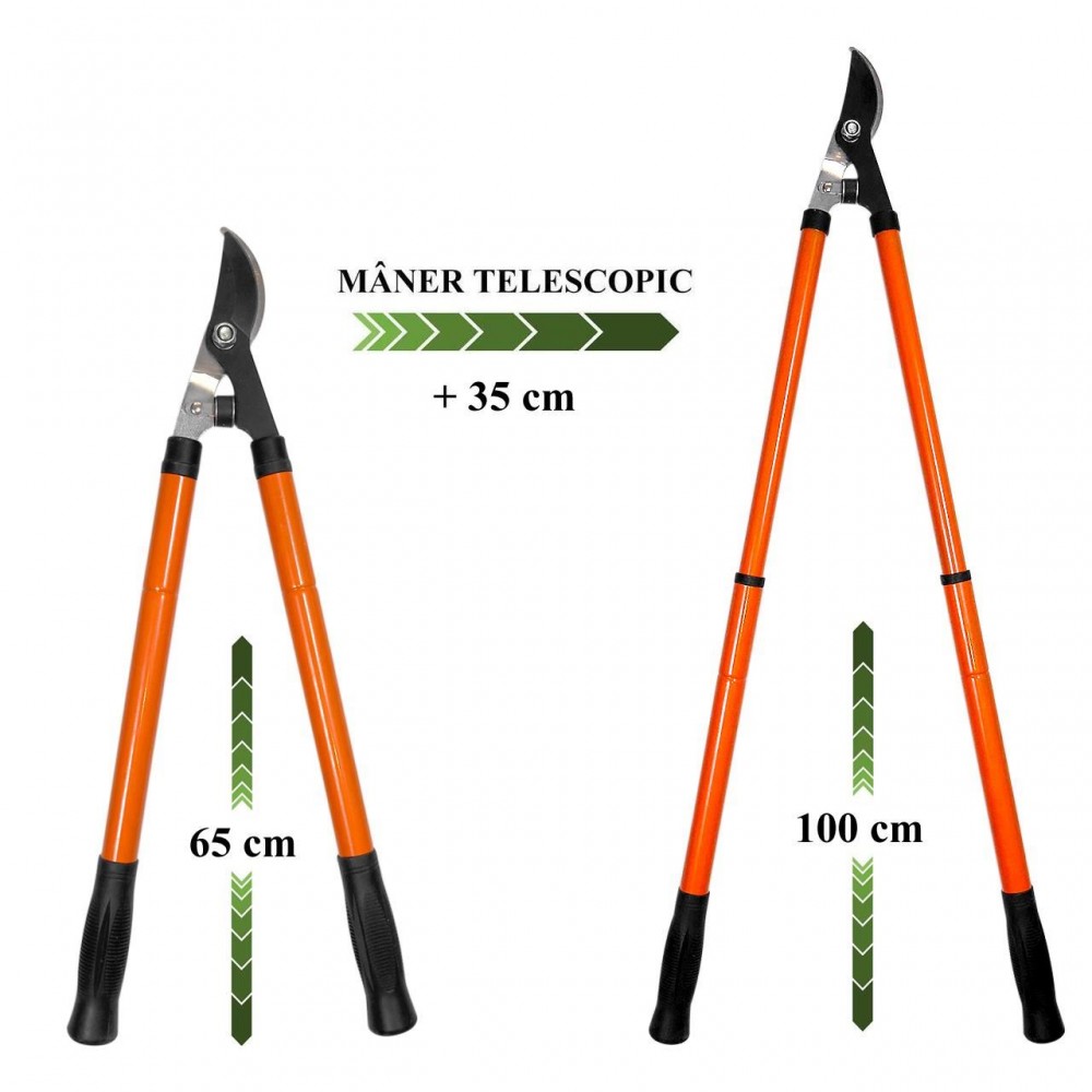 Foarfeca crengi, tip bypass, maner telescopic 65-100 cm, Strend Pro Foarfeca crengi, tip bypass, maner telescopic 65-100 cm, Strend Pro