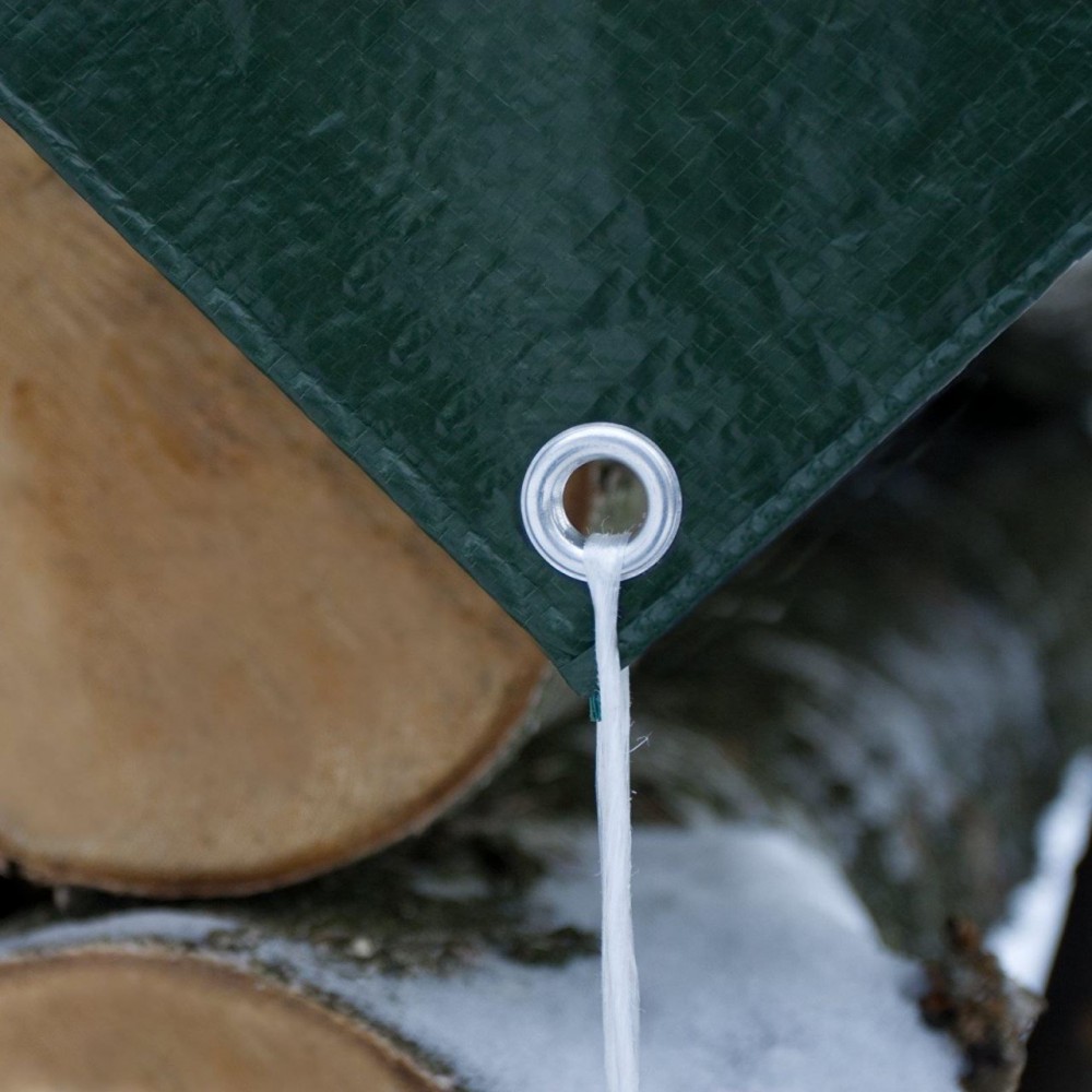 Prelata impermeabila cu inele, 4.9x7.9 m, PE, 65 g/mp, 40 mp