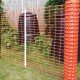 Plasa de siguranta din plastic, portocaliu, UV, HDPE, 30x1 m