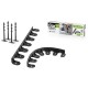 Bordura pentru gazon, plastic, 28 cuie tip harpon, 8 m 