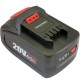 Masina de tuns iarba, gazon, electrica, motor fara perii, 2 acumulatori 4 Ah, incarcator 2x20V Li-ion, 40 cm, Worcraft 