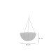 Ghiveci decorativ cu lant, rotund, nuca de cocos, 30x30x14 cm Ghiveci decorativ cu lant, rotund, nuca de cocos, 30x30x14 cm