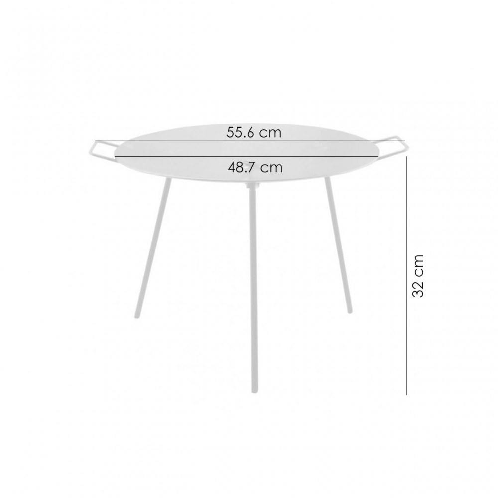 Disc pentru gratar, metalic, cu picioare si agatator, 48.7x32 cm, Perfect Home Disc pentru gratar, metalic, cu picioare si agatator, 48.7x32 cm, Perfect Home